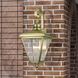 Adams 4 Light 14.25 inch Antique Brass with Brushed Nickel Finish Cluster Outdoor Extra Large Wall Lantern Wall Light