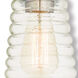 Hand Blown Art Glass Mini Pendants 1 Light 5.5 inch Brushed Nickel Mini Pendant Ceiling Light