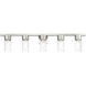 Carson 5 Light 40 inch Brushed Nickel Vanity Sconce Wall Light