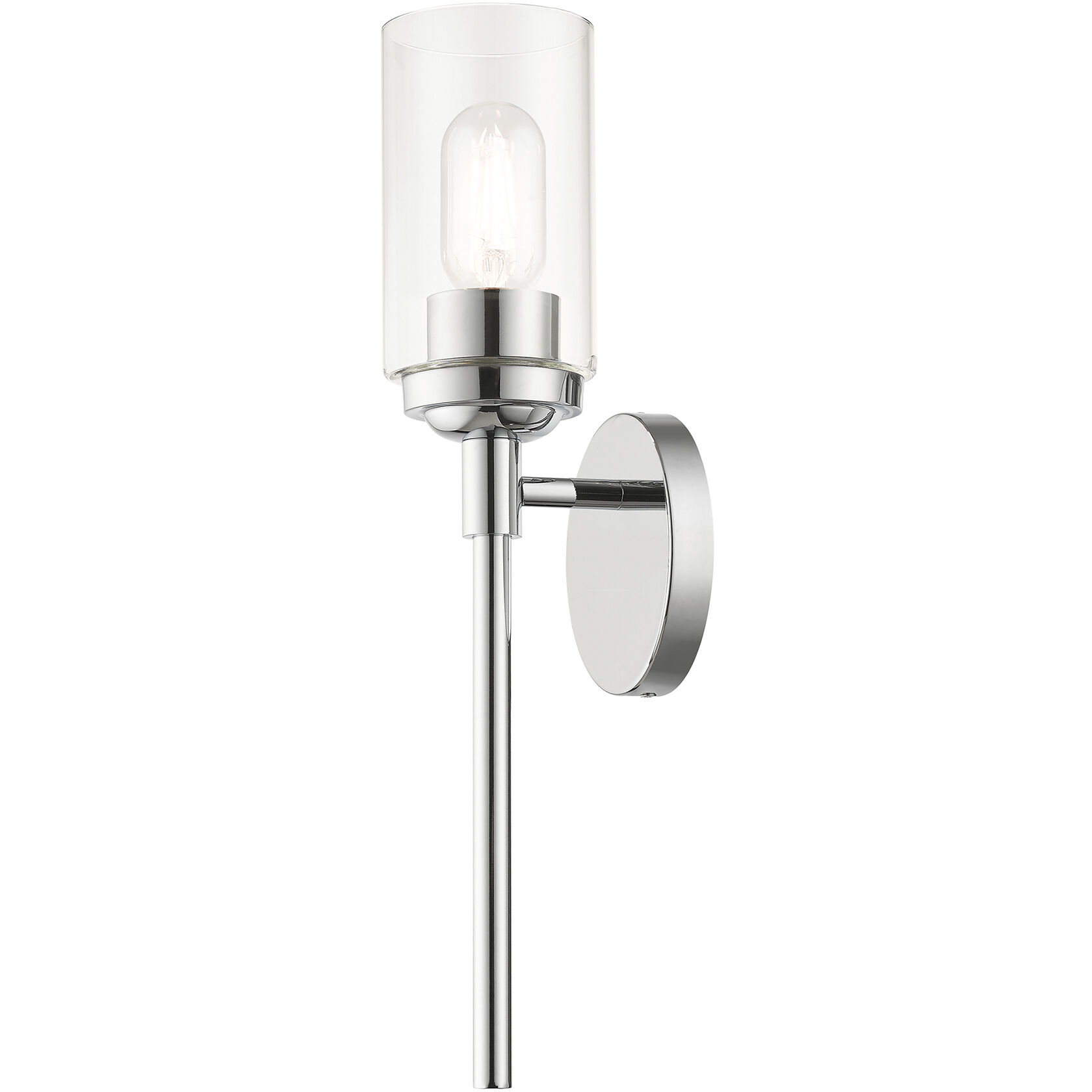 Whittier 1 Light 4.75 inch Polished Chrome ADA Wall Sconce Wall Light, Single