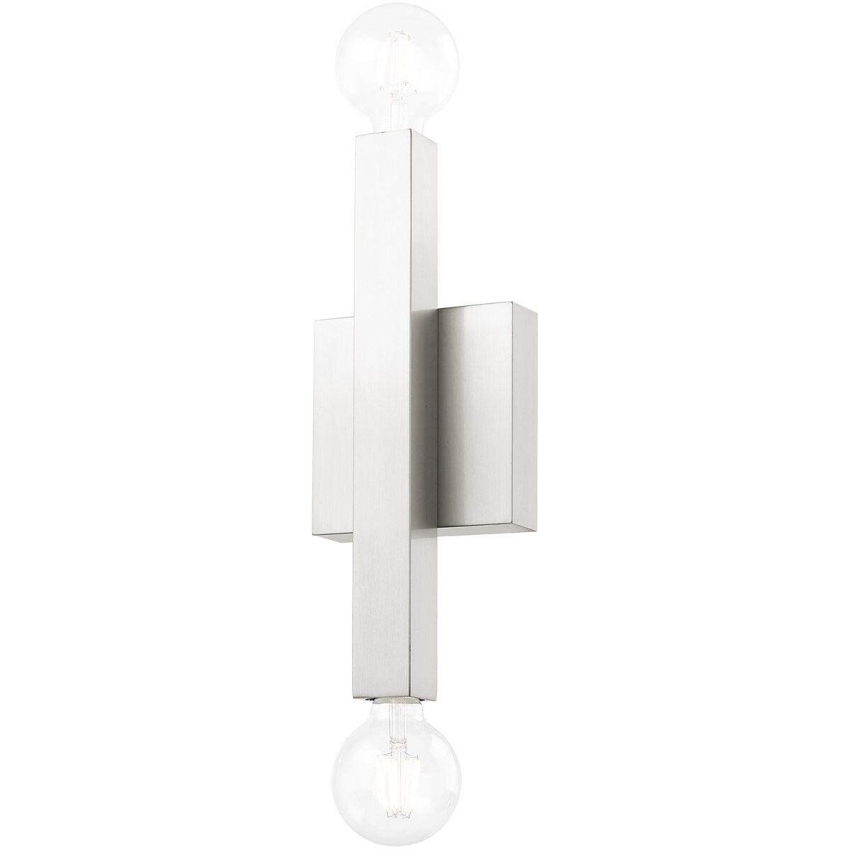 Solna 2 Light 6 inch Brushed Nickel ADA Sconce Wall Light