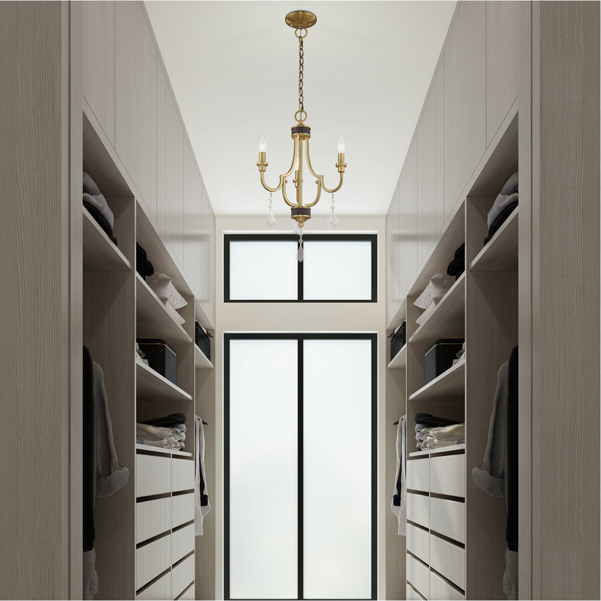 Livex 41273-01 Glendale Light 14 inch Antique Brass Mini - Main Image