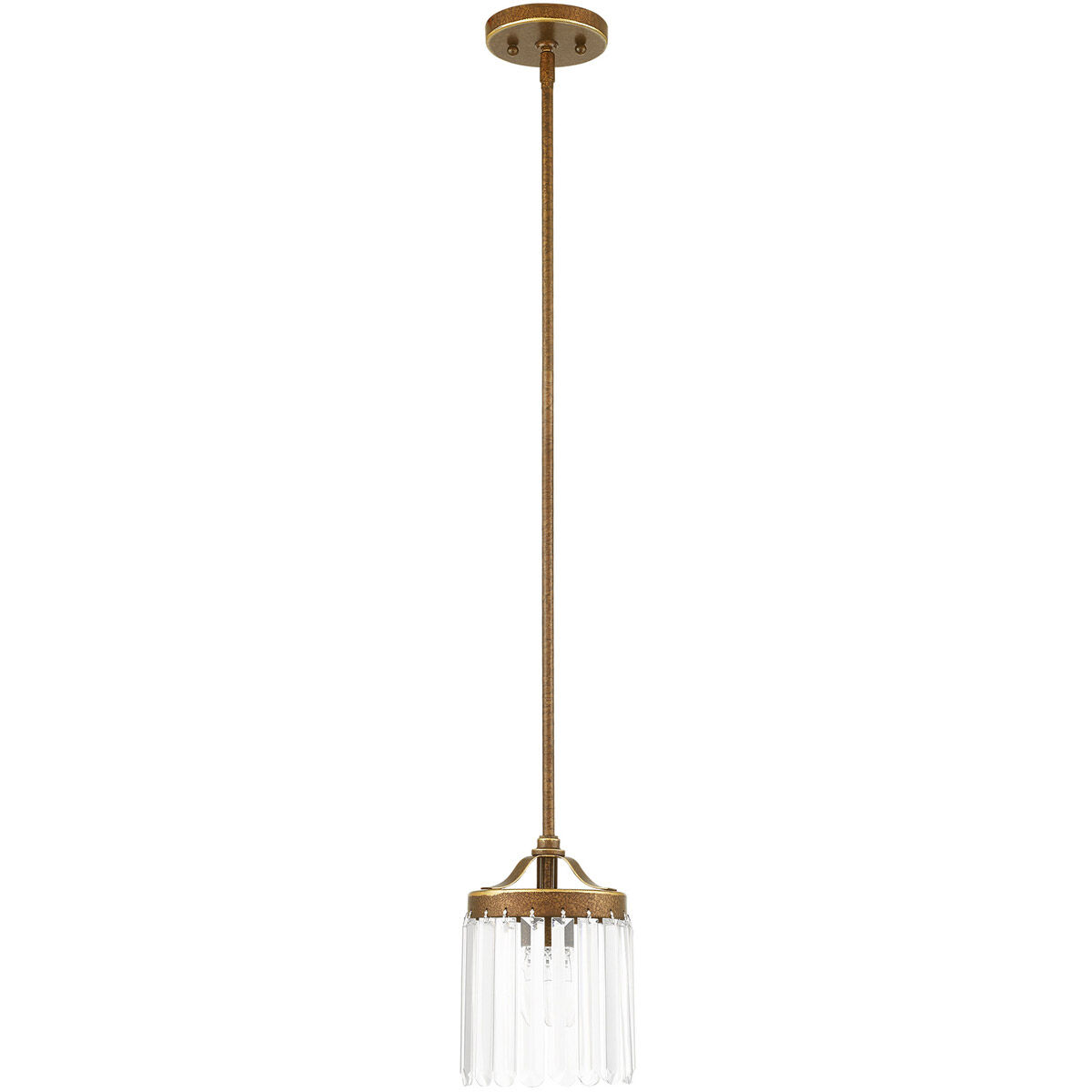Ashton 1 Light 6 inch Hand Painted Palacial Bronze Mini Pendant Ceiling Light