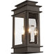 Princeton 2 Light 15 inch Bronze Outdoor Wall Lantern