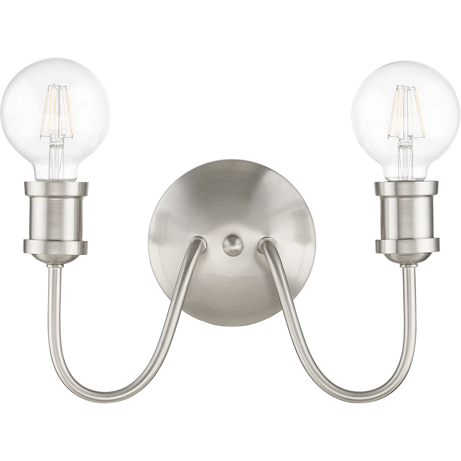 Lansdale 2 Light 14 inch Brushed Nickel Vanity Sconce Wall Light