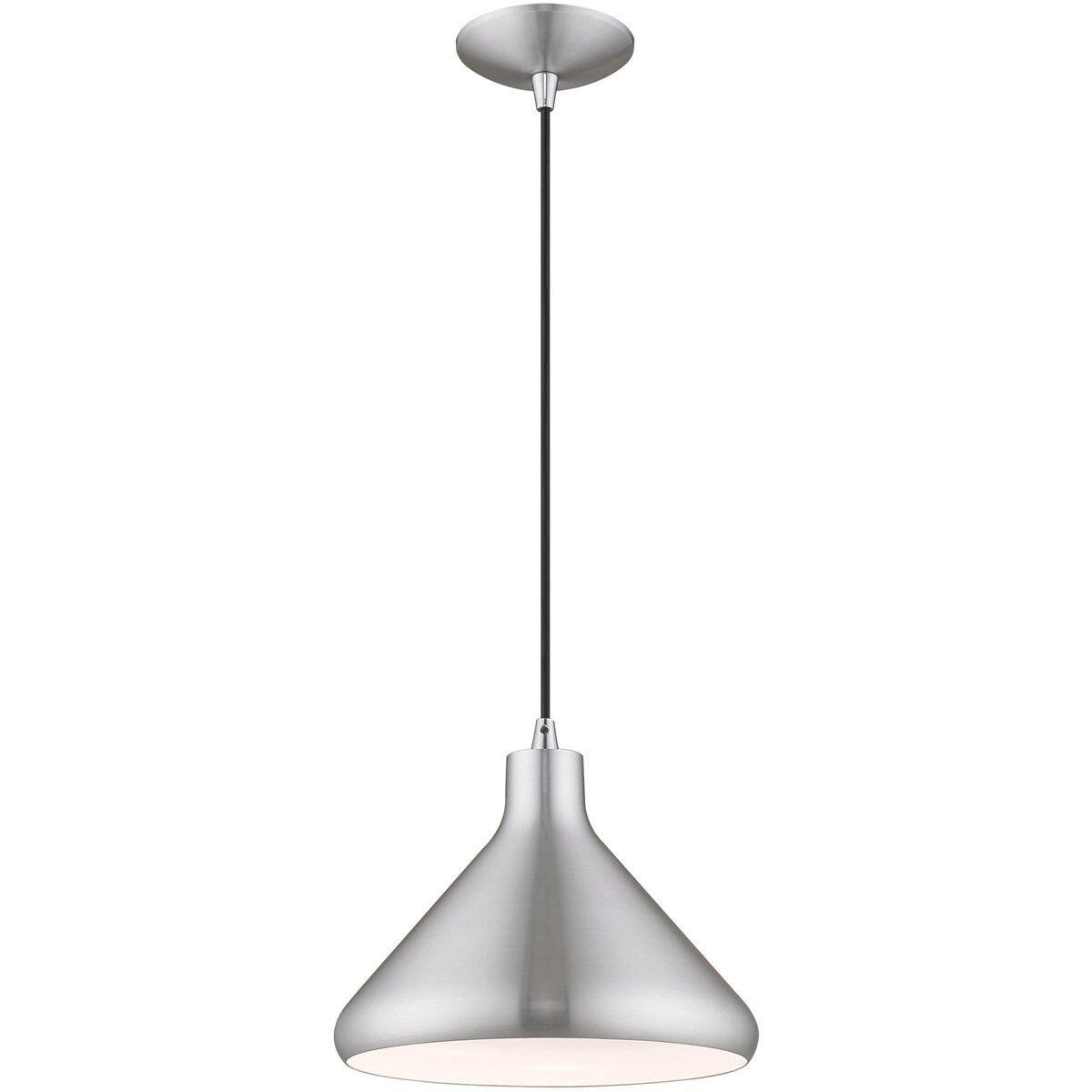 Allison 1 Light 10.5 inch Brushed Aluminum Mini Pendant Ceiling Light