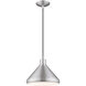 Allison 1 Light 11 inch Brushed Aluminum Mini Pendant Ceiling Light