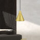 Geneva 1 Light 7 inch Soft Gold with Polished Brass Accents Mini Pendant Ceiling Light