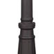 Outdoor 114.5 inch Bronze Outdoor Cast Aluminum Fluted Post