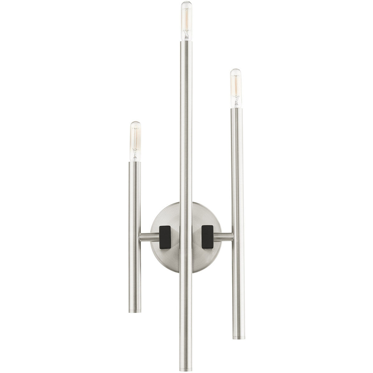 Denmark 3 Light 8 inch Brushed Nickel ADA ADA Triple Sconce Wall Light