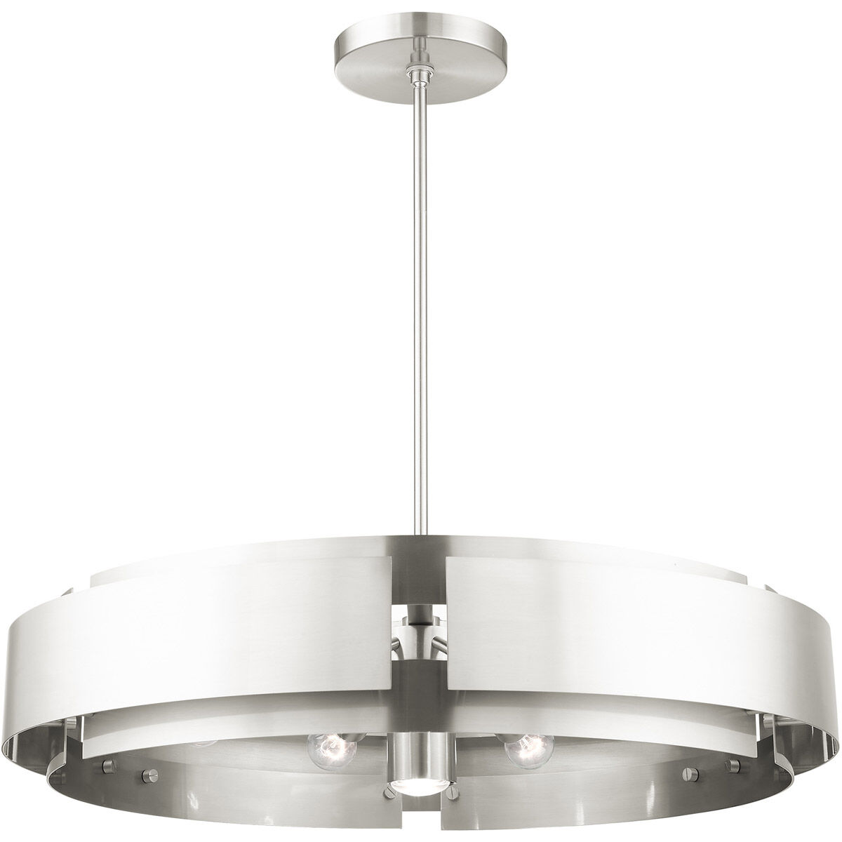 Varick 7 Light 34 inch Brushed Nickel Pendant Chandelier Ceiling Light