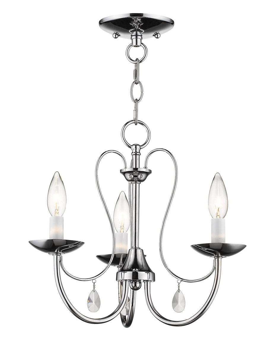 Mirabella 3 Light 14.5 inch Polished Chrome Chandelier Ceiling Light