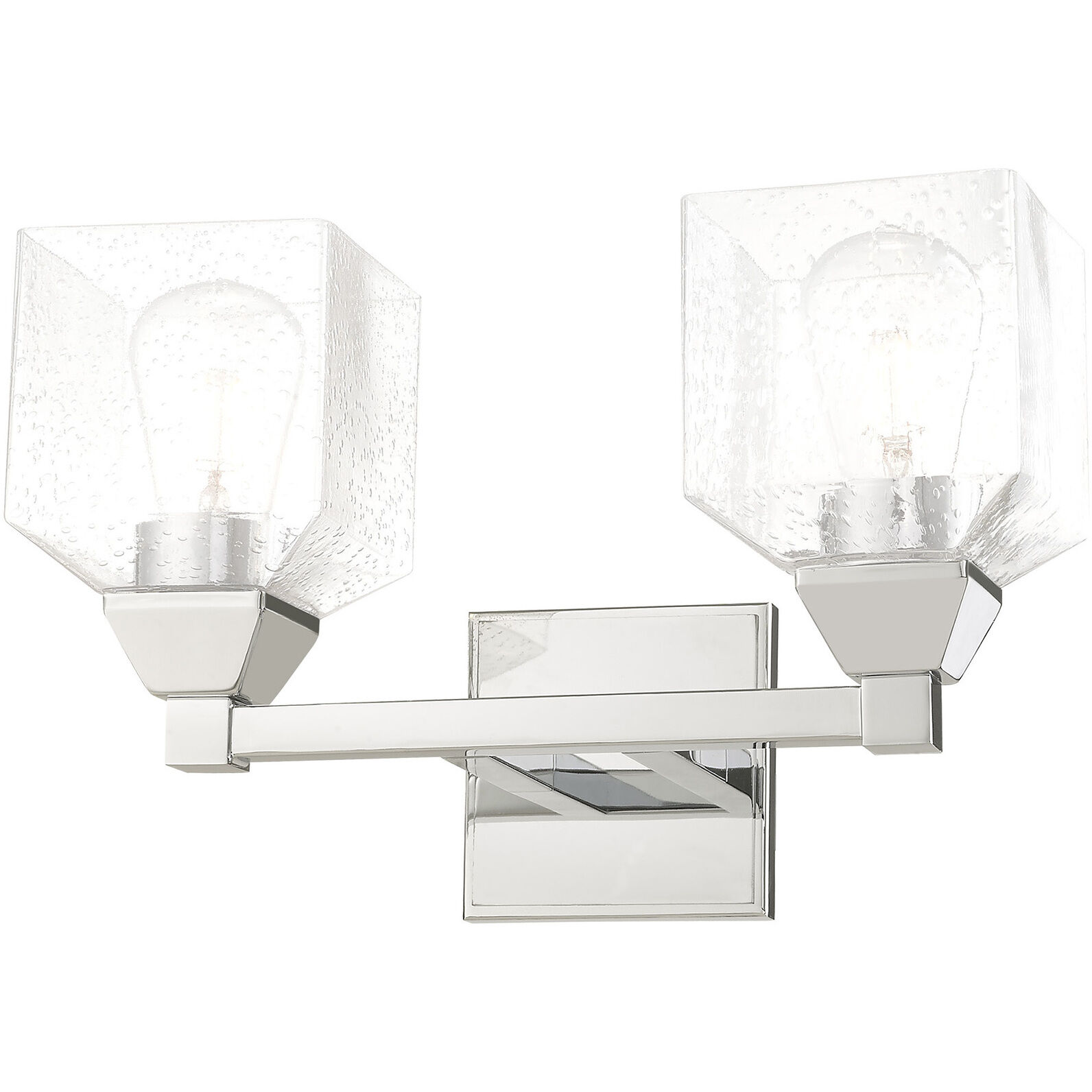 Aragon 2 Light 15 inch Polished Chrome Bath Vanity Wall Light