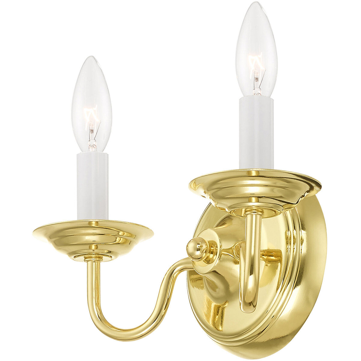 Williamsburgh 2 Light 10 inch Polished Brass Wall Sconce Wall Light