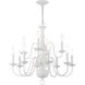 Williamsburg 12 Light 26 inch White Chandelier Ceiling Light