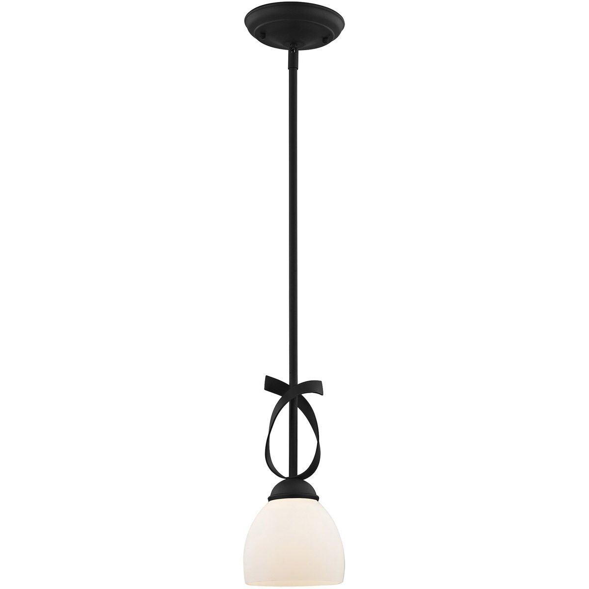 Brookside 1 Light 6 inch Black Mini Pendant Ceiling Light
