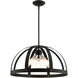 Stoneridge 5 Light 24 inch Textured Black Pendant Chandelier Ceiling Light