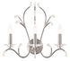 Serafina 3 Light 19.75 inch Brushed Nickel Wall Sconce Wall Light
