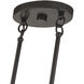Acordia 3 Light 12 inch English Bronze Extra Large Linear Chandelier Ceiling Light, Extra Large