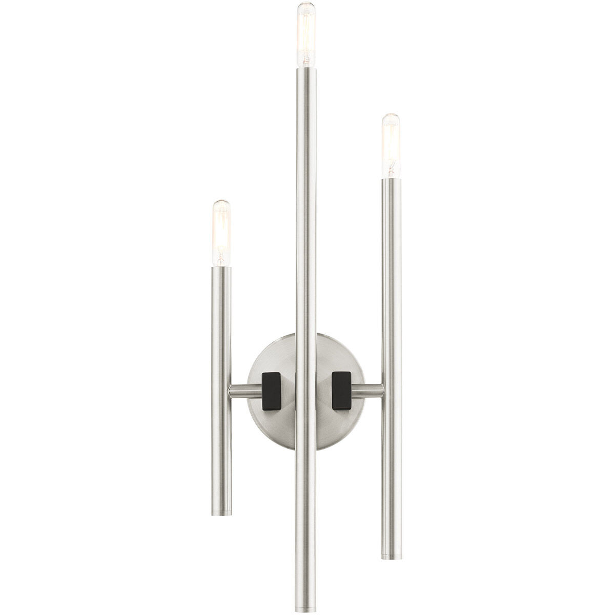 Denmark 3 Light 8 inch Brushed Nickel ADA ADA Triple Sconce Wall Light