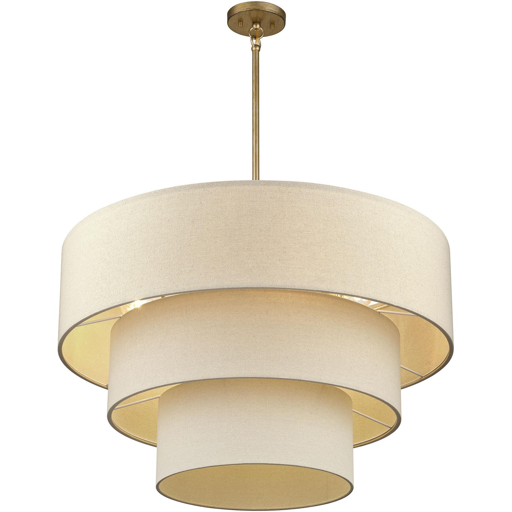 Bellingham 8 Light 32 inch Antique Gold Leaf Pendant Chandelier Ceiling Light, Large