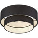 Bainbridge 3 Light 18 inch Black Semi Flush Mount Ceiling Light, Large