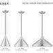 Allison 1 Light 15 inch Brushed Aluminum Mini Pendant Ceiling Light