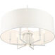 Meridian 7 Light 24 inch White Pendant Chandelier Ceiling Light