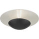 Ventura 2 Light 15 inch Black with Brushed Nickel Reflector Backplate Semi-Flush/Wall Sconce Ceiling Light, Large