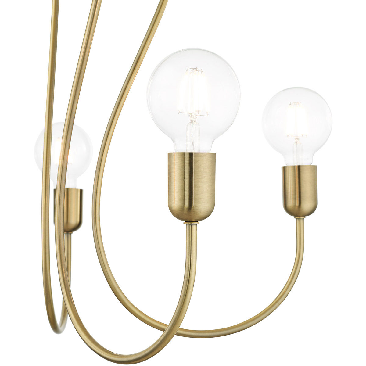 Lucerne 5 Light 24 inch Antique Brass Chandelier Ceiling Light