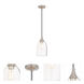 Art Glass 1 Light 6.25 inch Brushed Nickel Mini Pendant Ceiling Light