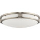 Titania 3 Light 16 inch Brushed Nickel Flush Mount Ceiling Light