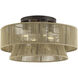 Florell 4 Light 21 inch English Bronze Semi Flush Mount Ceiling Light, Extra Large