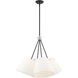 Prato 4 Light 25 inch Black Chandelier Ceiling Light