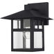 Crestlake 1 Light 11.5 inch Textured Black Outdoor Wall Lantern