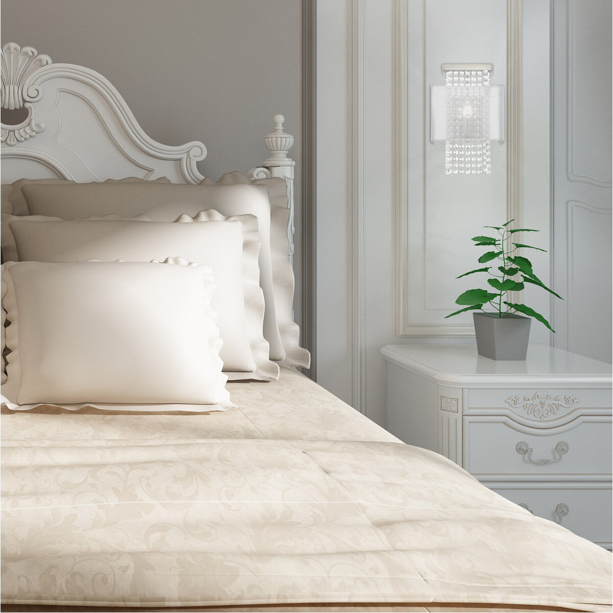 Bella Vista 1 Light 9 inch Brushed Nickel ADA ADA Wall Sconce Wall Light