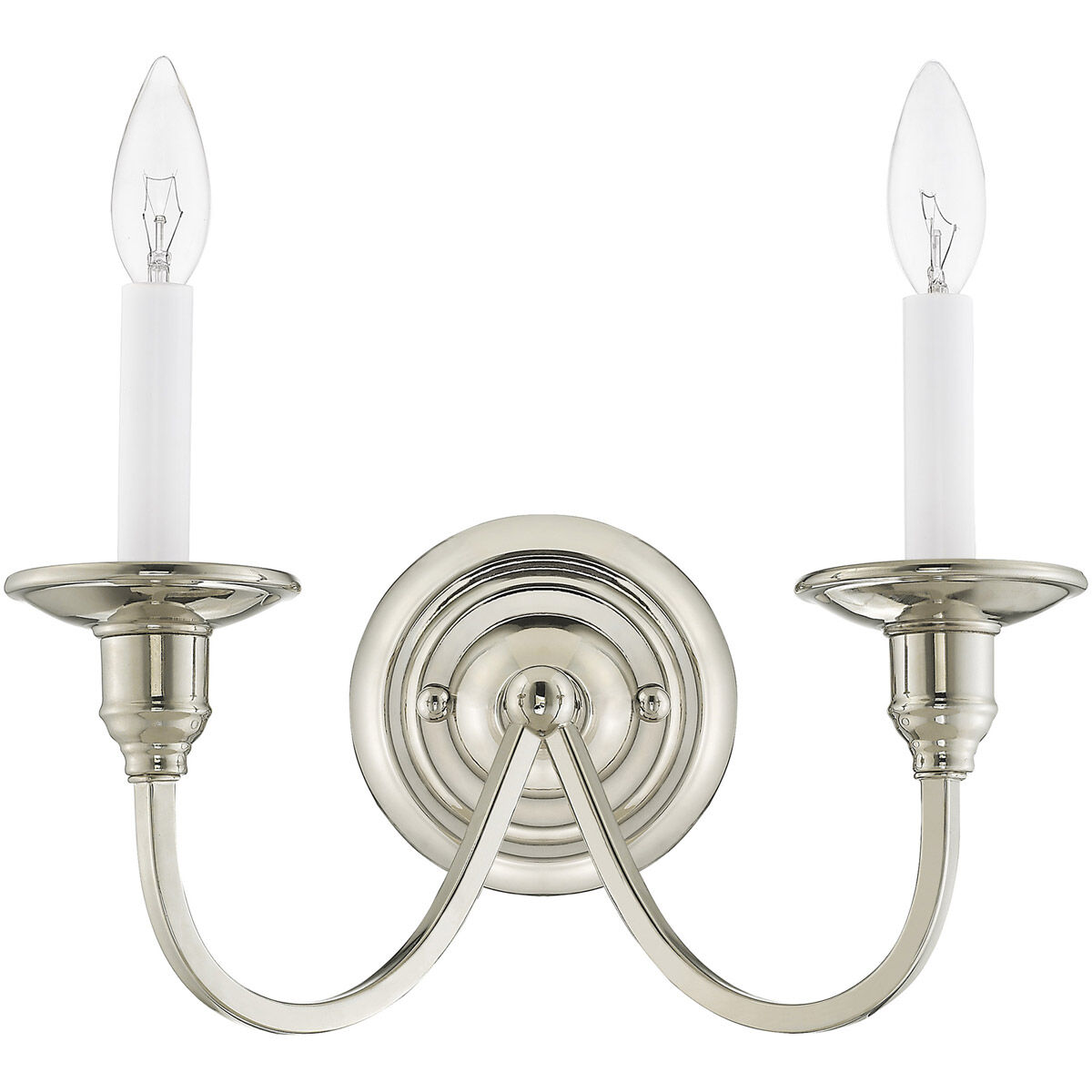 Cranford 2 Light 13 inch Polished Nickel Wall Sconce Wall Light