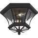 Monterey/Georgetown 2 Light 11 inch Black Outdoor Ceiling Mount