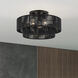 Acordia 3 Light 18 inch Black Semi Flush Mount Ceiling Light, Large