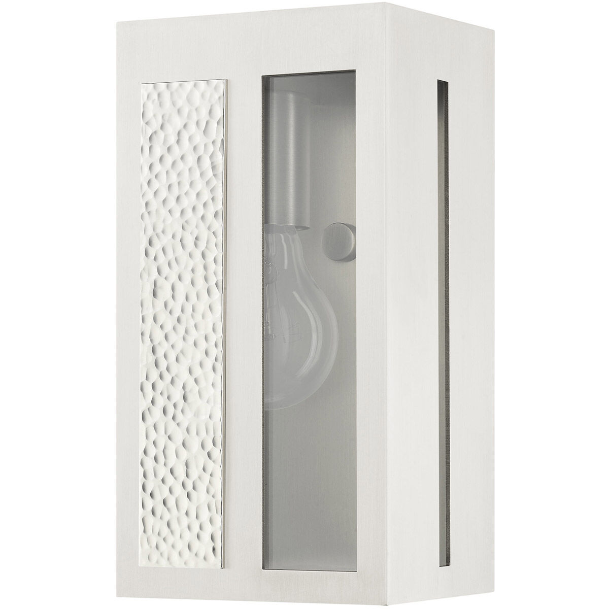 Lafayette 1 Light 9 inch Brushed Nickel Outdoor ADA Wall Lantern