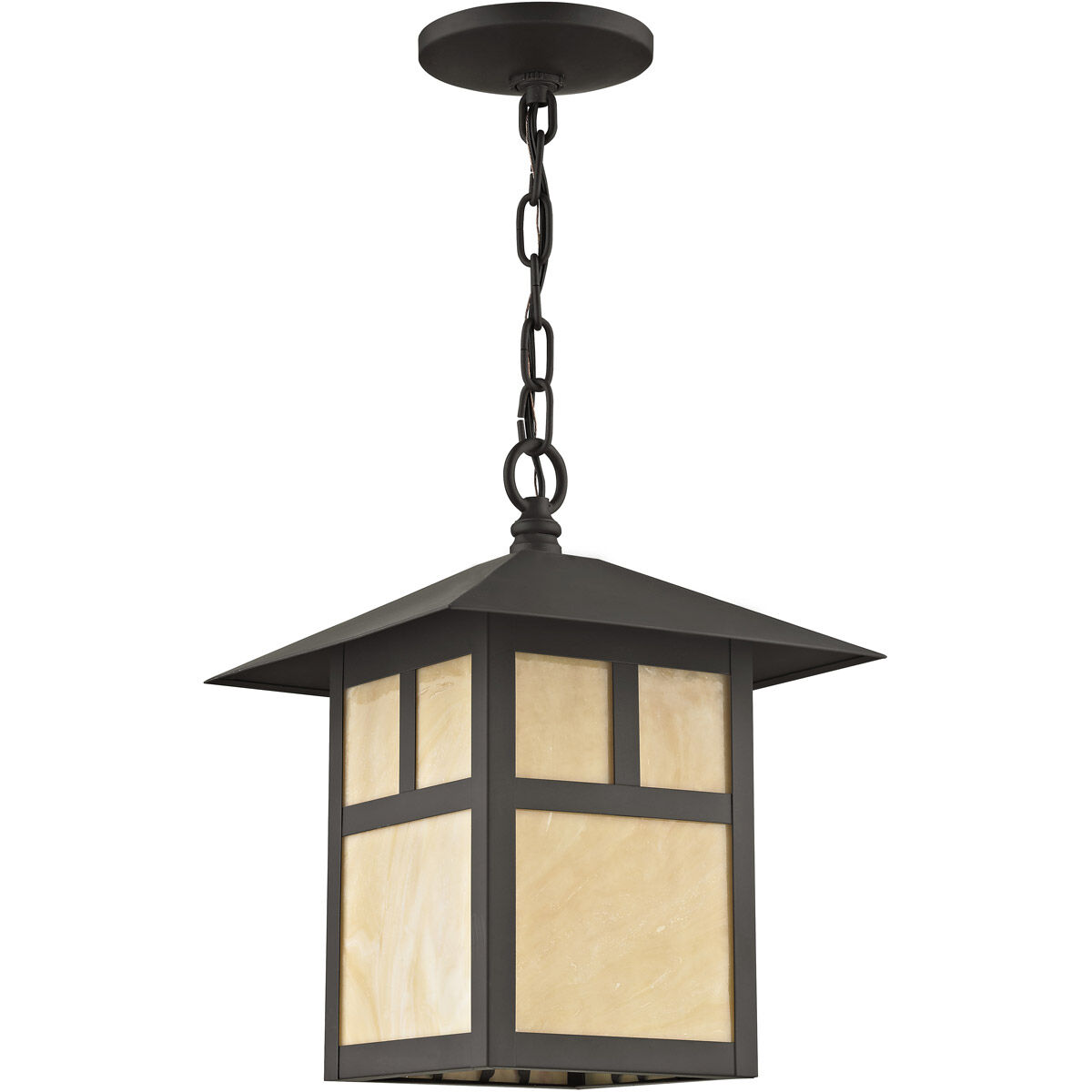 Montclair Mission 1 Light 10 inch Bronze Outdoor Pendant Lantern