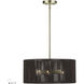 Acordia 3 Light 18 inch Antique Brass Pendant Chandelier Ceiling Light