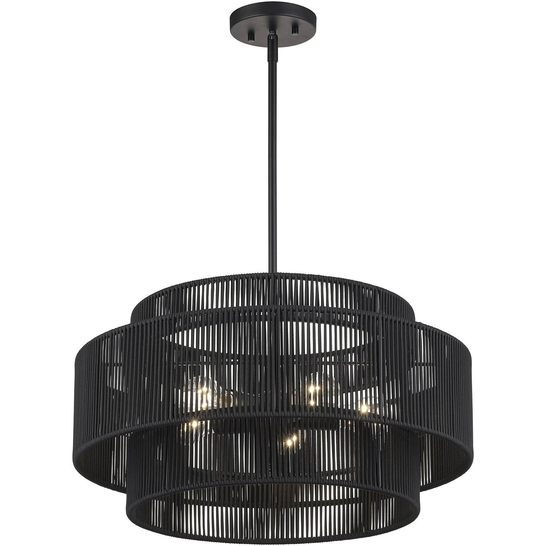 Acordia 5 Light 22 inch Black Pendant Chandelier Ceiling Light