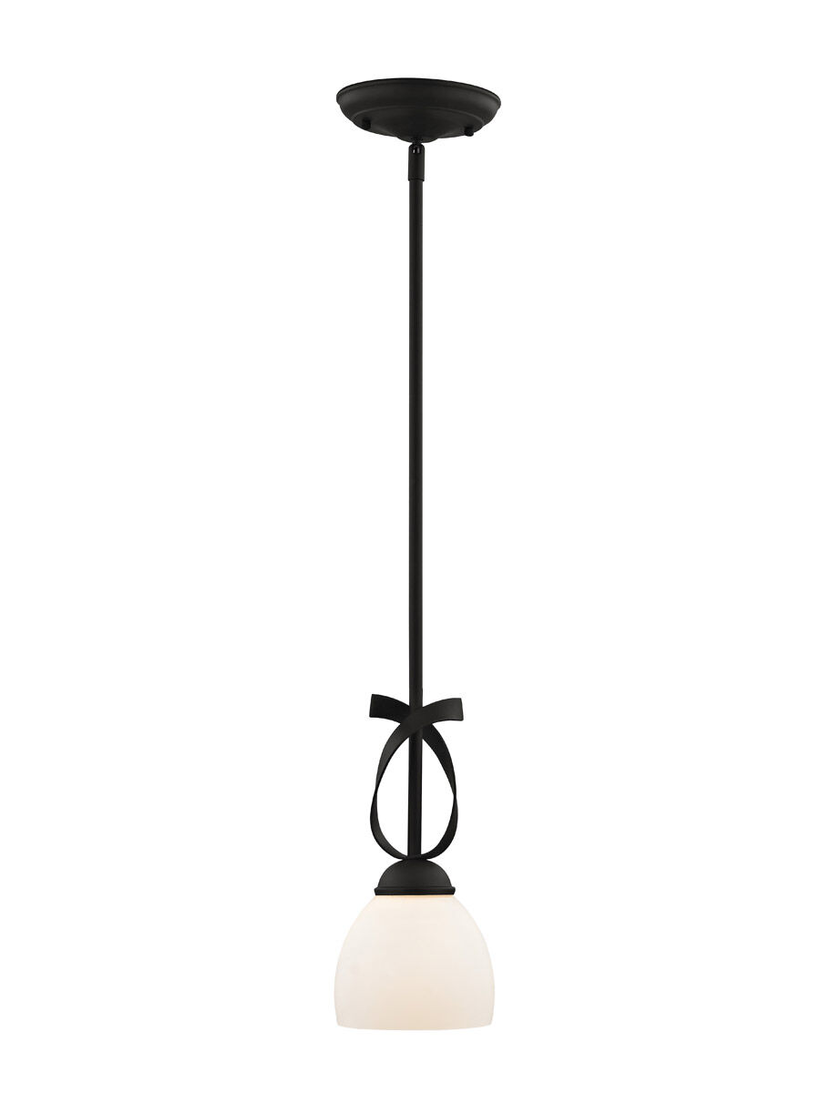 Brookside 1 Light 6 inch Black Mini Pendant Ceiling Light