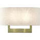 ADA Wall Sconces 2 Light 15 inch Antique Brass ADA Large ADA Sconce Wall Light, Large