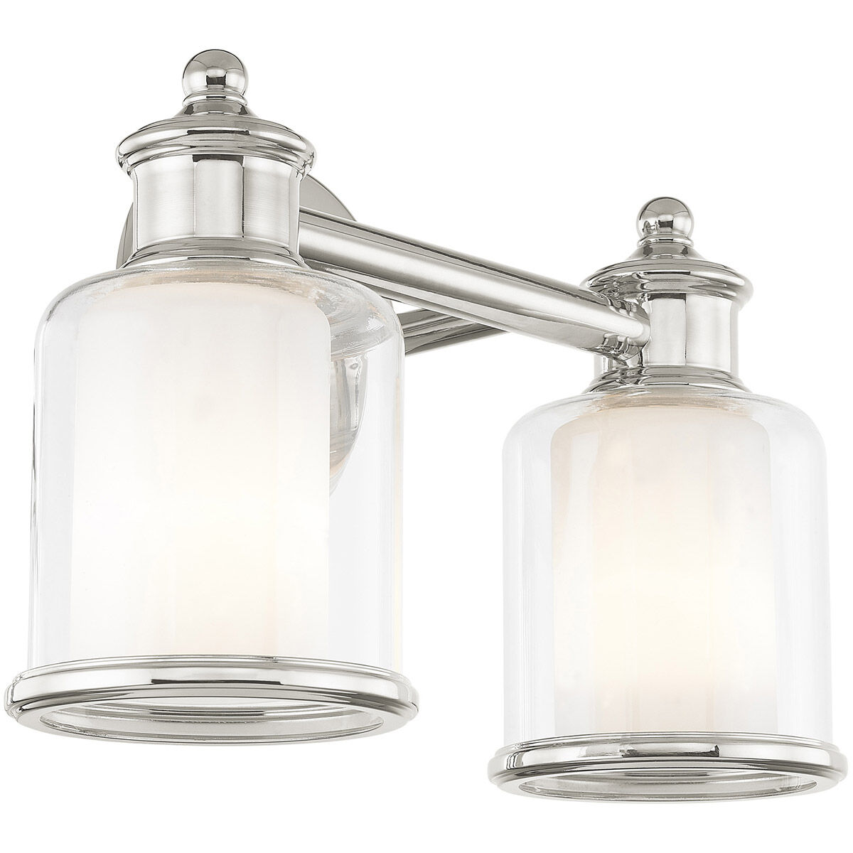 Middlebush 2 Light 15 inch Polished Nickel Bath Vanity Wall Light