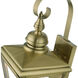 Adams 2 Light 21.5 inch Antique Brass with Brushed Nickel Finish Cluster Outdoor Wall Lantern, Medium