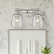 Catania 2 Light 14 inch Brushed Nickel Vanity Sconce Wall Light