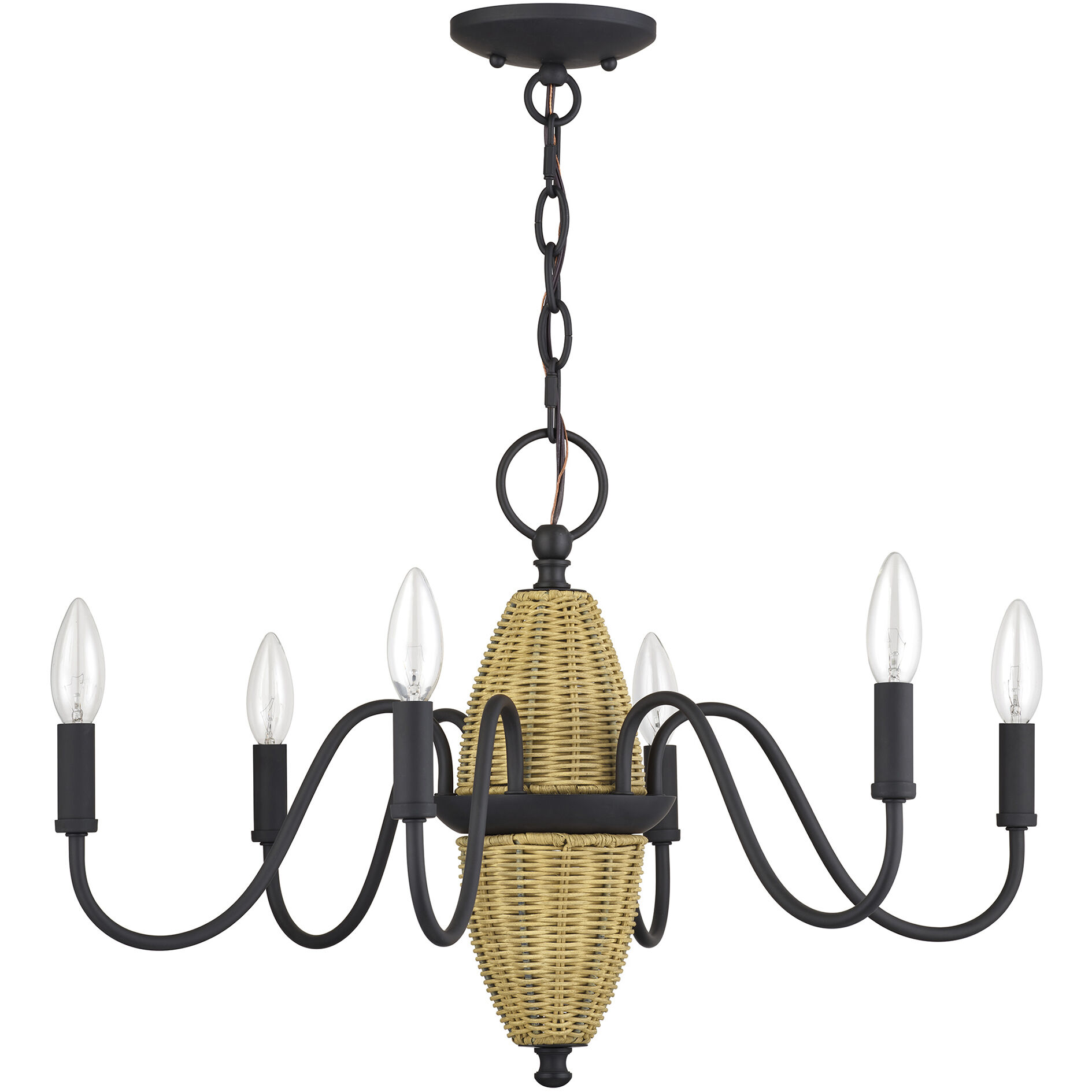 Laurelin 6 Light 24 inch Bronze Chandelier Ceiling Light
