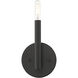 Copenhagen 1 Light 5.13 inch Black ADA Wall Sconce Wall Light, Single